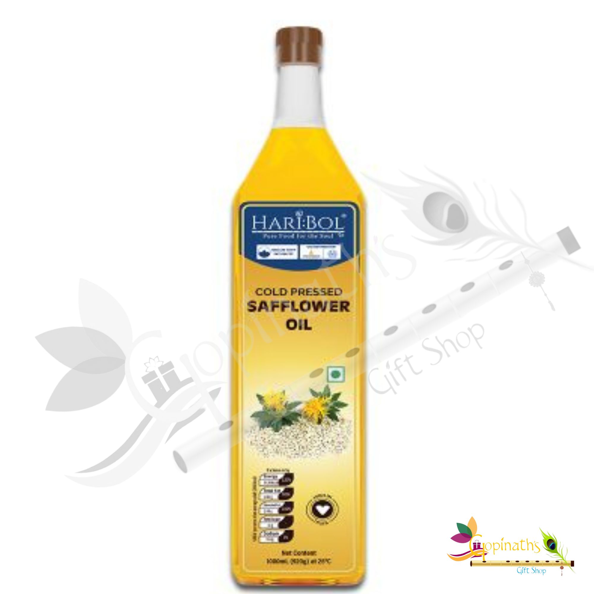 HB COLD PRESSED SAFFLOWER OIL 1 LTR