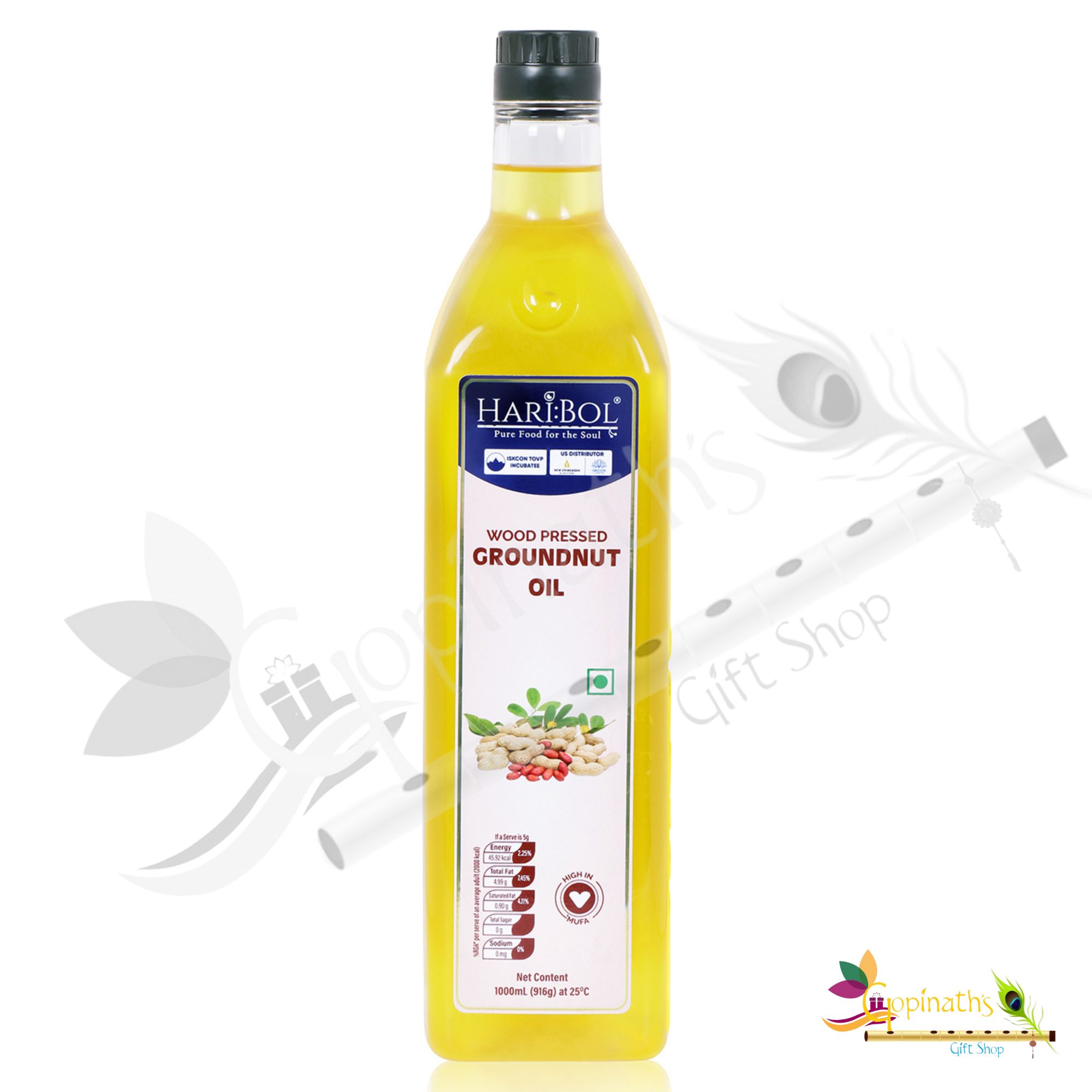 Hari Bol Wood Pressed Groundnut Oil 1ltr