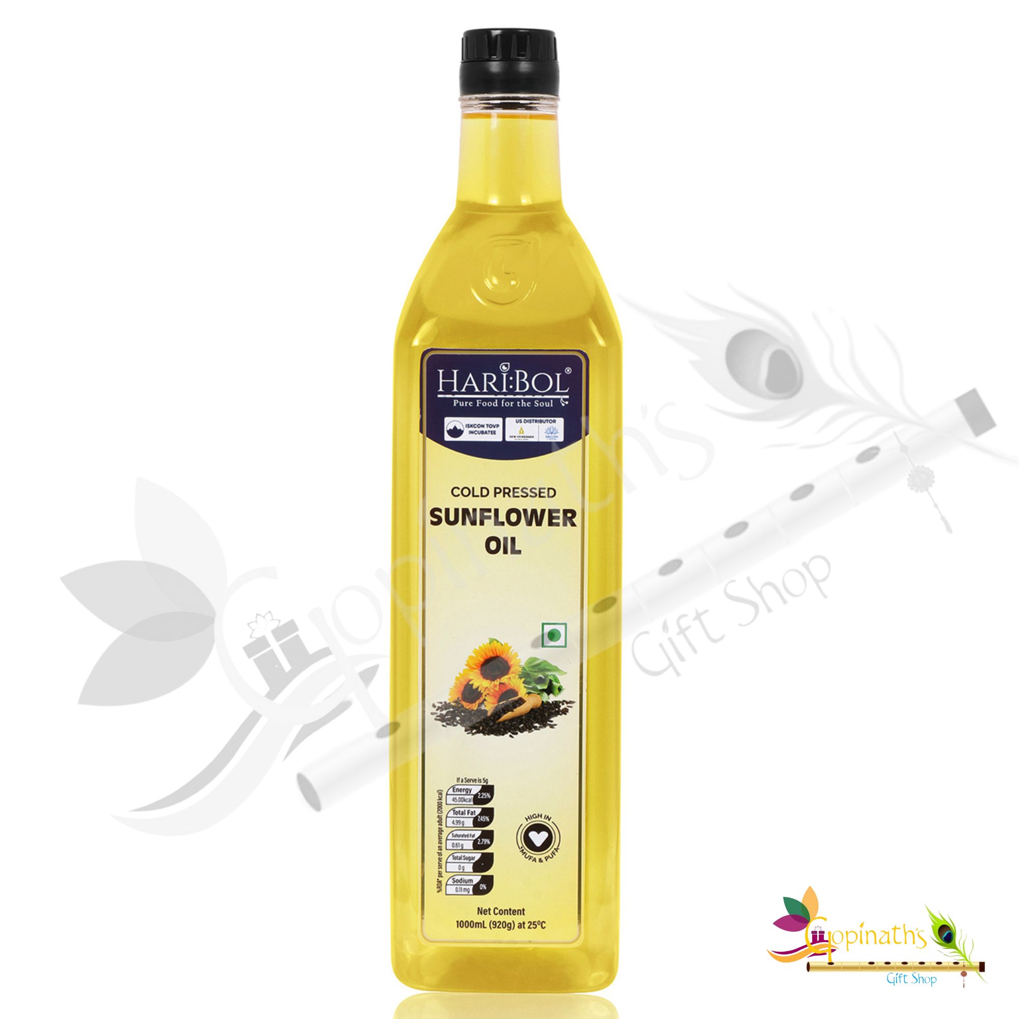 Hari Bol Cold Pressed Sunflower Oil - 1ltr